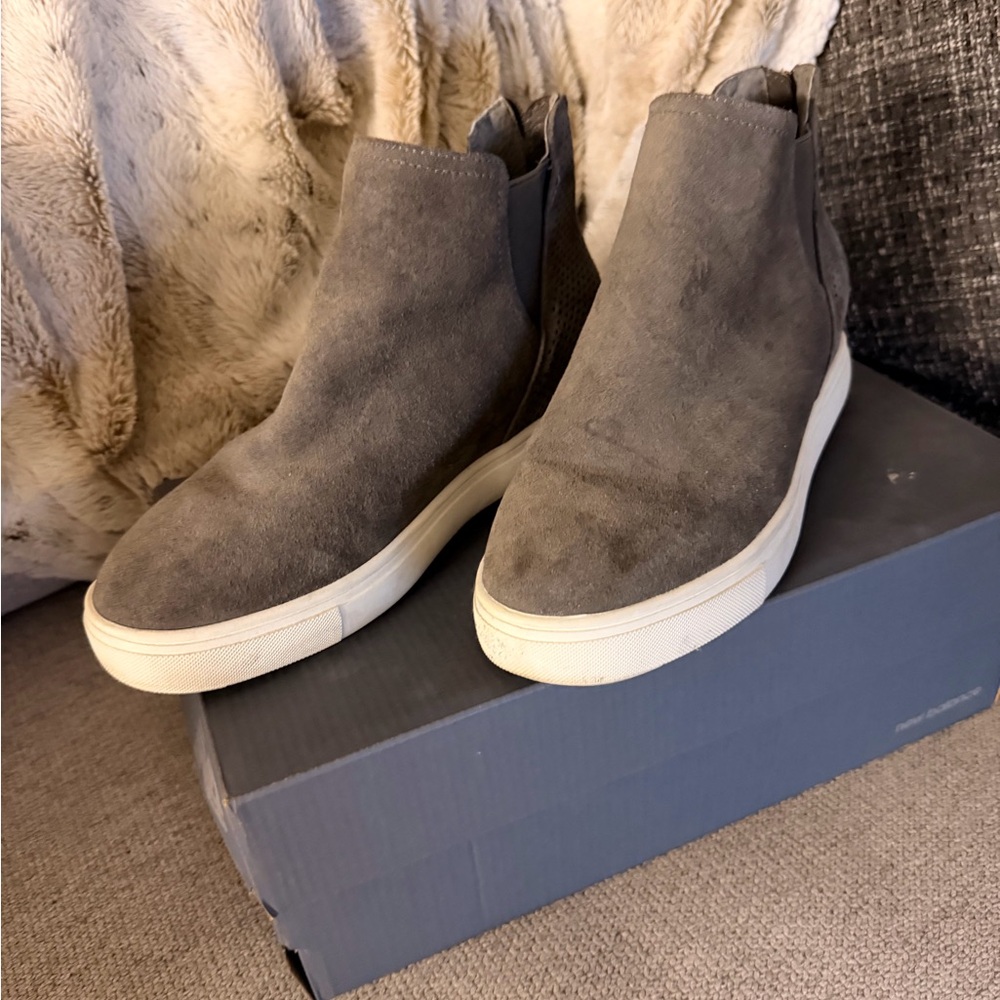INC International Concepts Gray Suede Ankle Boots